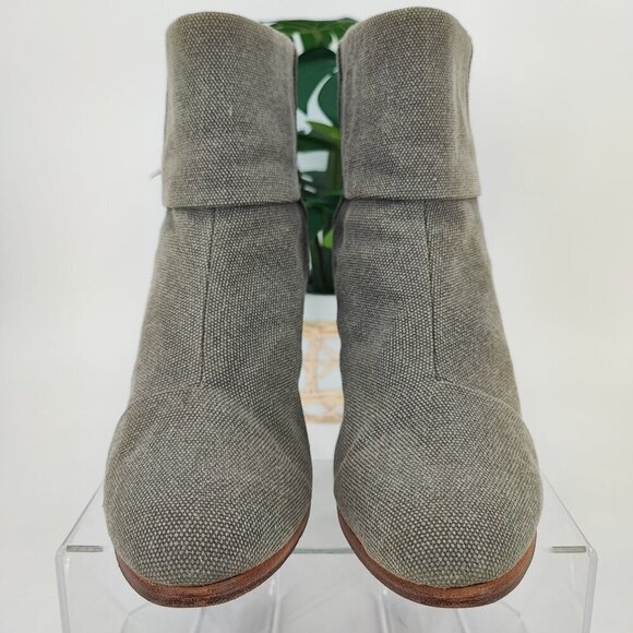 Rag & Bone Women’s Newbury Tan Canvas Ankle Boots Size 11 - Picture 2 of 9